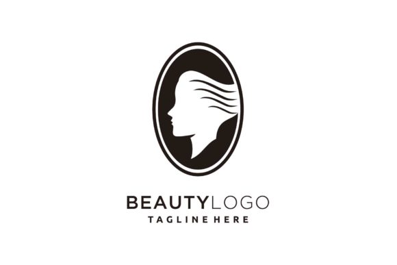 Download Beauty Hair Salon Face Logo Design Oval - Logo Collection