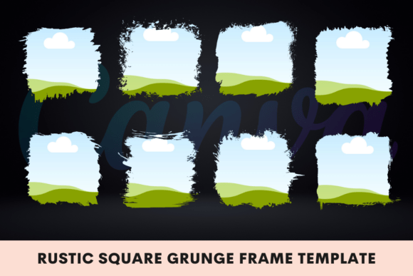 Download Rustic Square Grunge Frame Template - Template Collection
