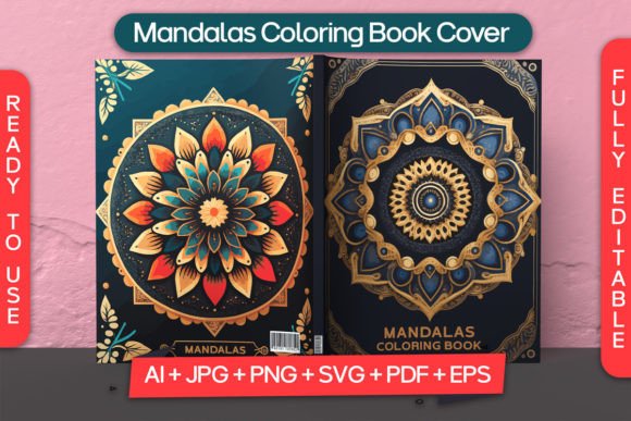 Download Mandalas Coloring Book Cover for Kdp - Mandalas Collection