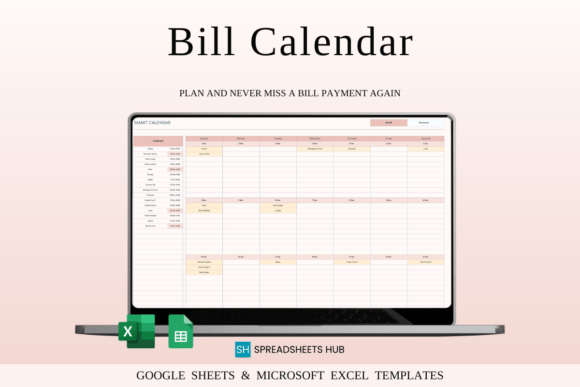 Download Bill Calendar Spreadsheet Template Excel - Template Collection