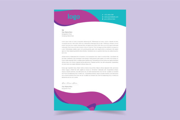 Download Simple Creative Letter Head Template - Template Collection