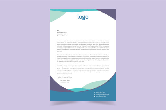 Download Simple Creative Letter Head Template - Template Collection