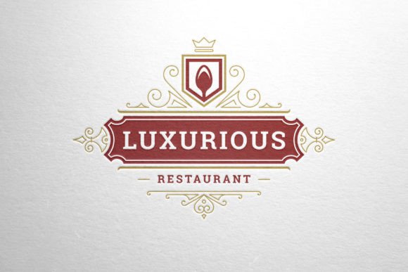 Download Vintage Ornament Restaurant Logo - Logo Collection