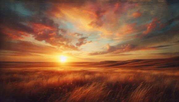 Download Prairie Sunset Warm - Sunset Collection