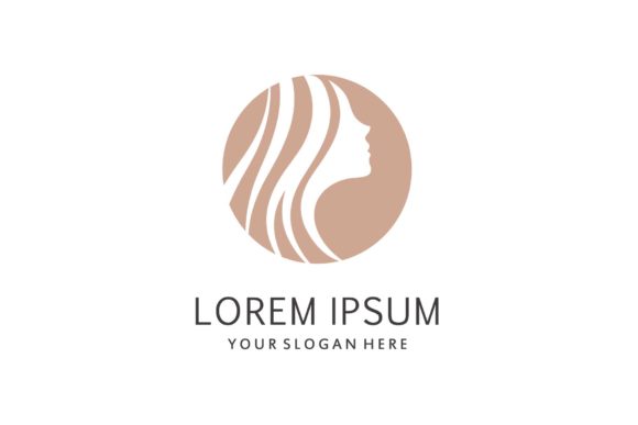 Download Beauty Hair Face Logo Design Circle Icon - Logo Collection