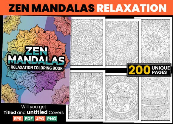 Download Zen Mandalas Coloring Pages Relaxation - Mandalas Collection