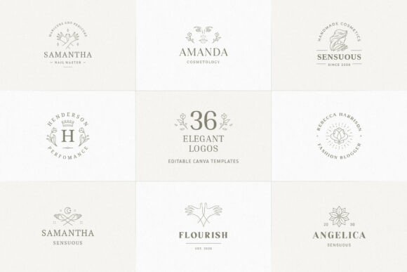 Download 36 Elegant Logo Templates | Canva - Logo Collection