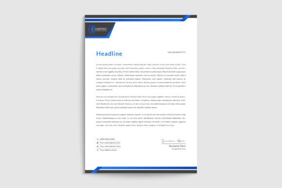 Download Modern Creative Letter Head Template - Template Collection