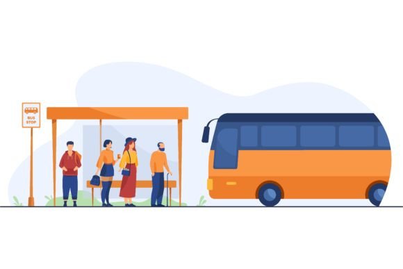 Download Passengers Waiting for Public Transport - Transport Collection
