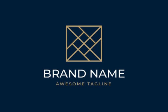 Download Gold Expensive Square Logo Template - Logo Collection