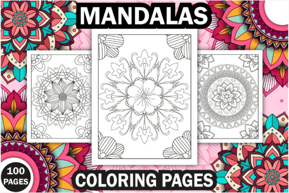 Download 100+ Mandalas Coloring Pages Bundle -KDP - Mandalas Collection