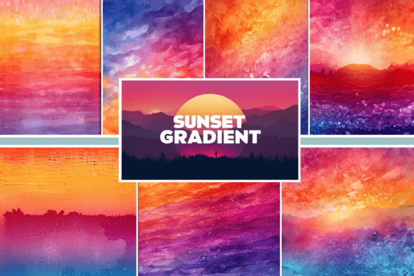 Download Sunset Gradient Texture - Sunset Collection