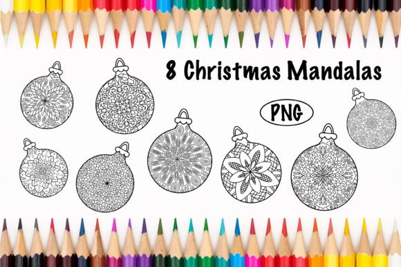 Download Christmas Mandalas, Christmas Ball - Mandalas Collection