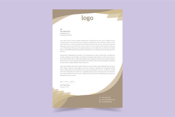 Download Simple Creative Letter Head Template - Template Collection